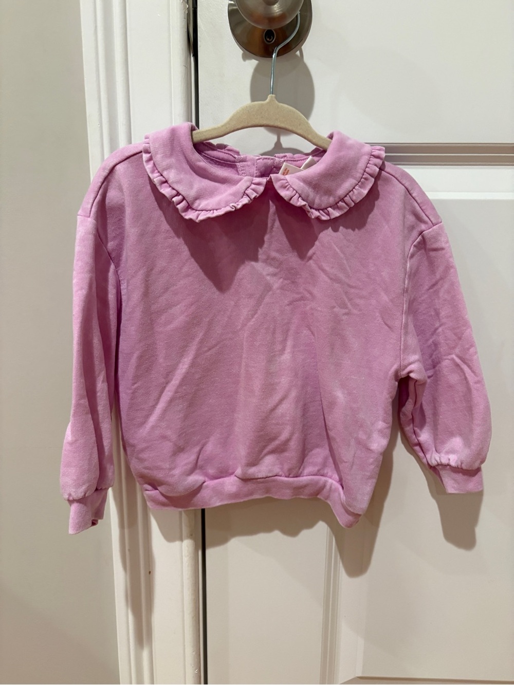 Girls' Faded Purple Collar Sweatshirt